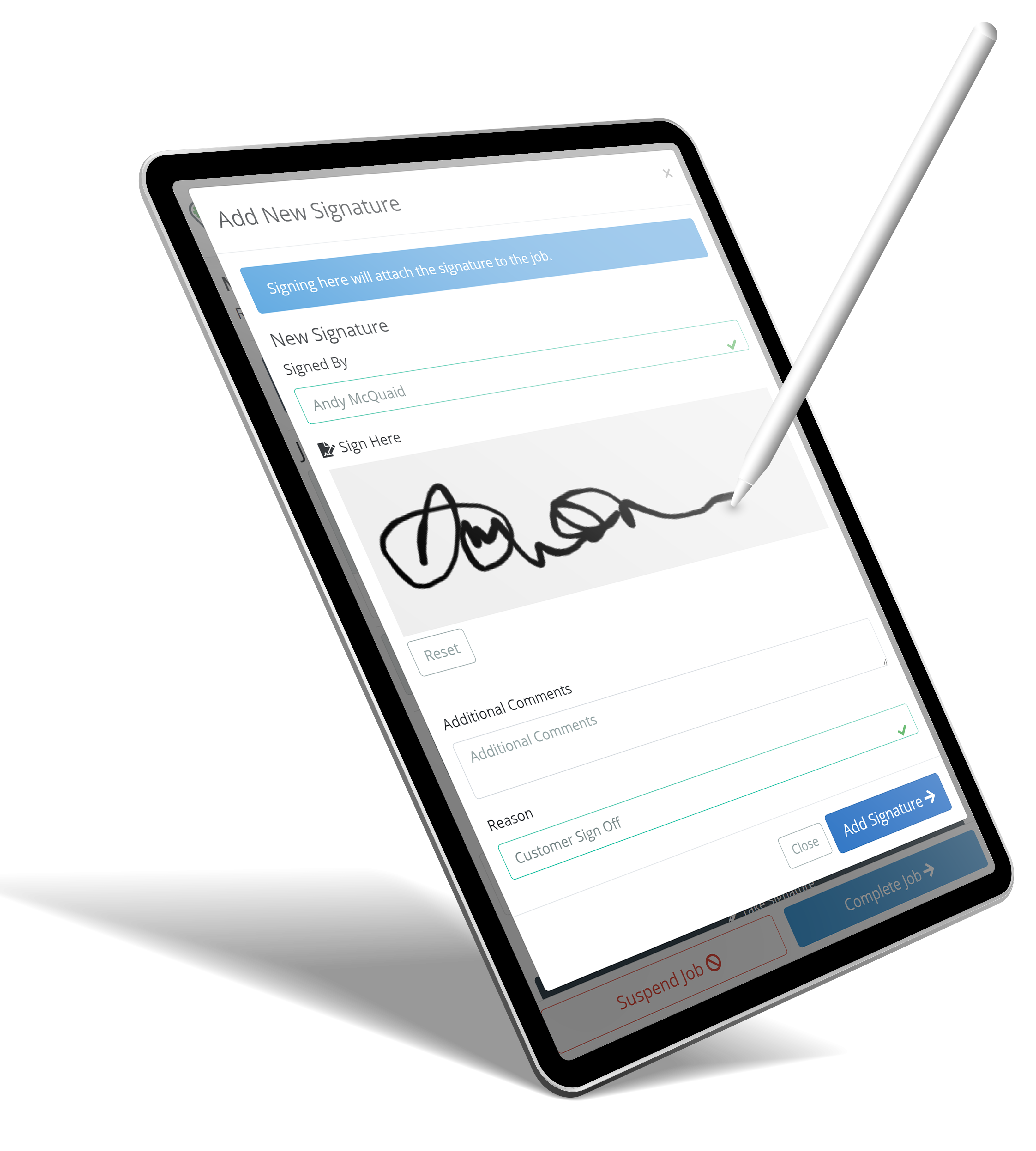 Digital signature capture